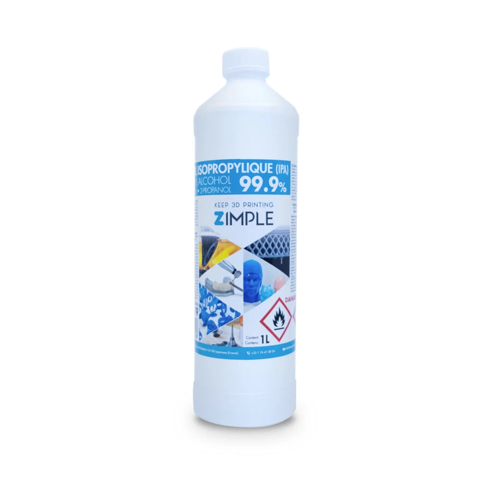 Zimple3D - 1 L Isopropanol 99,9% En Bouteilles De 1 Litre 1 Zimple3D - 1 L Isopropanol 99,9% En Bouteilles De 1 Litre