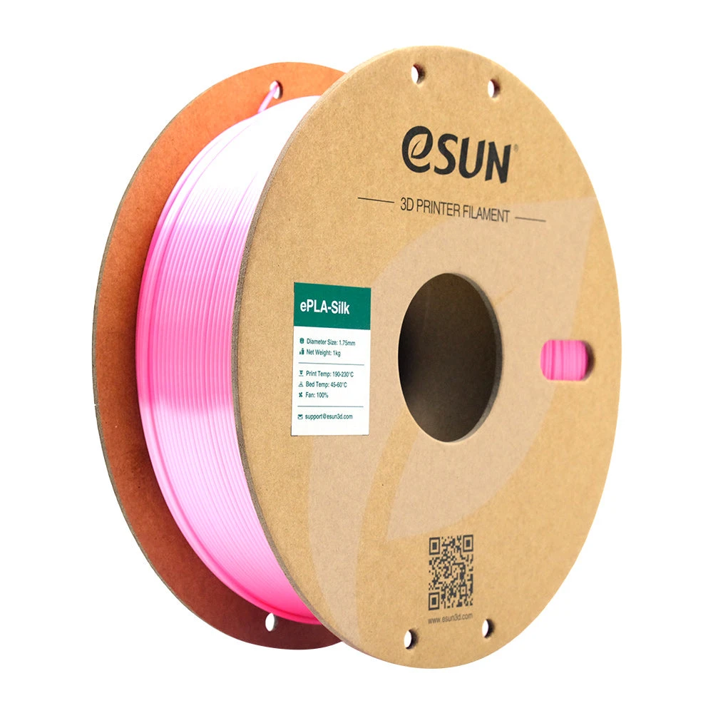 ESun - ESilk PLA - Rose (Pink) - 1,75 Mm - 1 Kg 1 ESun - ESilk PLA - Rose (Pink) - 1,75 Mm - 1 Kg