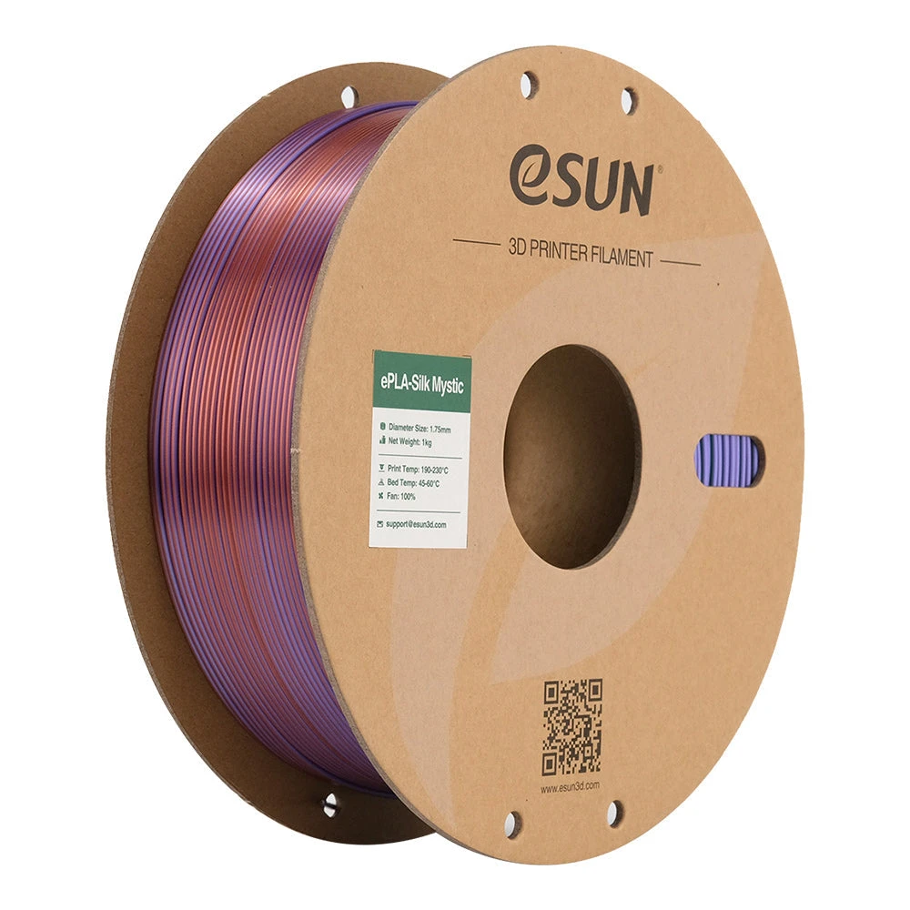 ESun - ESilk-PLA Mystic - Cuivre/Violet/Vert (Copper Purple Green) 1,75 Mm - 1 Kg 2 ESun - ESilk-PLA Mystic - Cuivre/Violet/Vert (Copper Purple Green) 1,75 Mm - 1 Kg – Image 2