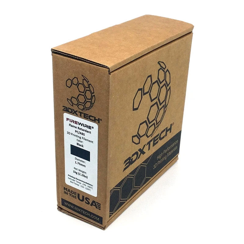 3DXTech - Firewire FR-PC/ABS (Flame Retardant) - Noir (Black) - 1.75 Mm - 1 Kg 2 3DXTech - Firewire FR-PC/ABS (Flame Retardant) - Noir (Black) - 1.75 Mm - 1 Kg – Image 2