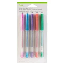 Cricut - Kit 5 Stylos Gel à Paillettes (0.8 Mm)