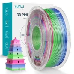 Sunlu - Silk PLA+ - Sorbet Pastèque (Rainbow 06) - 1,75 Mm - 1 Kg