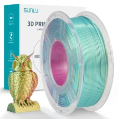 Sunlu - Silk PLA+ Tricolor - Rouge/Jaune/Vert (Red Yellow Green) -1,75 Mm - 1 Kg