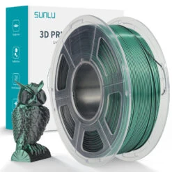 Sunlu - Silk PLA+ Dual - Noir/Vert (Black Green) - 1,75 Mm - 1 Kg