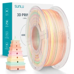 Sunlu - Silk PLA+ - Sorbet Pêche (Rainbow 05) - 1,75 Mm - 1 Kg