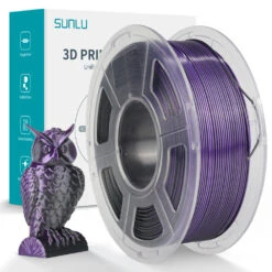 Sunlu - Silk PLA+ Dual - Noir/Violet (Black Purple) - 1,75 Mm - 1 Kg