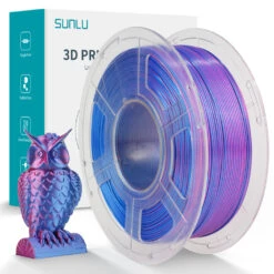Sunlu - Silk PLA+ Dual - Rouge/Bleu (Red Blue) - 1,75 Mm - 1 Kg