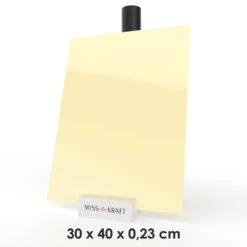 MissKraft - Plexiglass PMMA Acrylique - Ivoire - 30 X 40 Cm - Ép. 2,3 Mm
