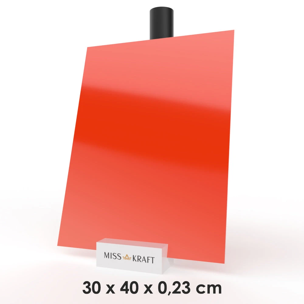 MissKraft - Plexiglass PMMA Acrylique - Orange - 30 X 40 Cm - Ép. 2,3 Mm 1 MissKraft - Plexiglass PMMA Acrylique - Orange - 30 X 40 Cm - Ép. 2,3 Mm
