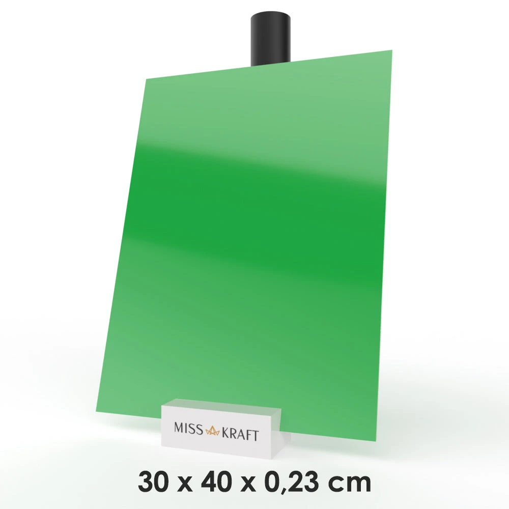 MissKraft - Plexiglass PMMA Acrylique - Vert - 30 X 40 Cm - Ép. 2,3 Mm 1 MissKraft - Plexiglass PMMA Acrylique - Vert - 30 X 40 Cm - Ép. 2,3 Mm