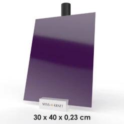 MissKraft - Plexiglass PMMA Acrylique - Violet Foncé - 30 X 40 Cm - Ép. 2,3 Mm
