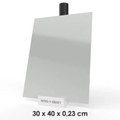 MissKraft - Plexiglass PMMA Acrylique - Gris - 30 X 40 Cm - Ép. 2,3 Mm