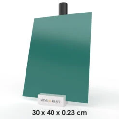 MissKraft - Plexiglass PMMA Acrylique - Vert Canard - 30 X 40 Cm - Ép. 2,3 Mm