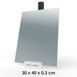 MissKraft - Plexiglass PMMA Acrylique - Gris Foncé Pastel - 30 X 40 Cm - Ép. 3 Mm