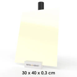 MissKraft - Plexiglass PMMA Acrylique - Jaune Pastel - 30 X 40 Cm - Ép. 3 Mm