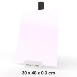 MissKraft - Plexiglass PMMA Acrylique - Rose Pâle Pastel - 30 X 40 Cm - Ép. 3 Mm
