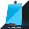 MissKraft - Plexiglass PMMA Acrylique -Phosphorescent Bleu - 30 X 40 Cm - Ép. 3 Mm