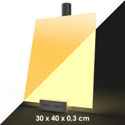 MissKraft - Plexiglass PMMA Acrylique -Phosphorescent Jaune - 30 X 40 Cm - Ép. 3 Mm