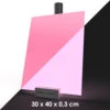 MissKraft - Plexiglass PMMA Acrylique -Phosphorescent Rose - 30 X 40 Cm - Ép. 3 Mm