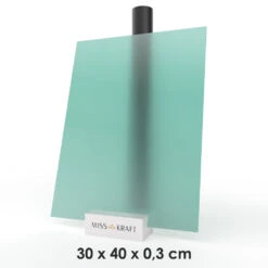 MissKraft - Plexiglass PMMA Acrylique -Vert Givré - 30 X 40 Cm - Ép. 3 Mm