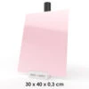 MissKraft - Plexiglass PMMA Acrylique - Rose Clair Pastel - 30 X 40 Cm - Ép. 3 Mm