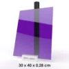 MissKraft - Plexiglass PMMA Acrylique - Violet Transparent - 30 X 40 Cm - Ép. 2,8 Mm