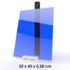 MissKraft - Plexiglass PMMA Acrylique - Bleu Foncé Transparent - 30 X 40 Cm - Ép. 2,8 Mm