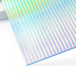 XTool - 3 Plaques Acryliques - Bleu Transparent Striped - 3 Mm - 30 X 30 Cm