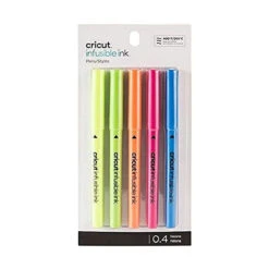 Cricut - 5 Stylos Infusible Ink - Néons - 0.4 Mm