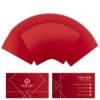 XTool - 60 Cartes De Visite En Métal - Rouge - 53 X 85 Mm