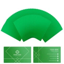 XTool - 60 Cartes De Visite En Métal- Vert - 53 X 85 Mm