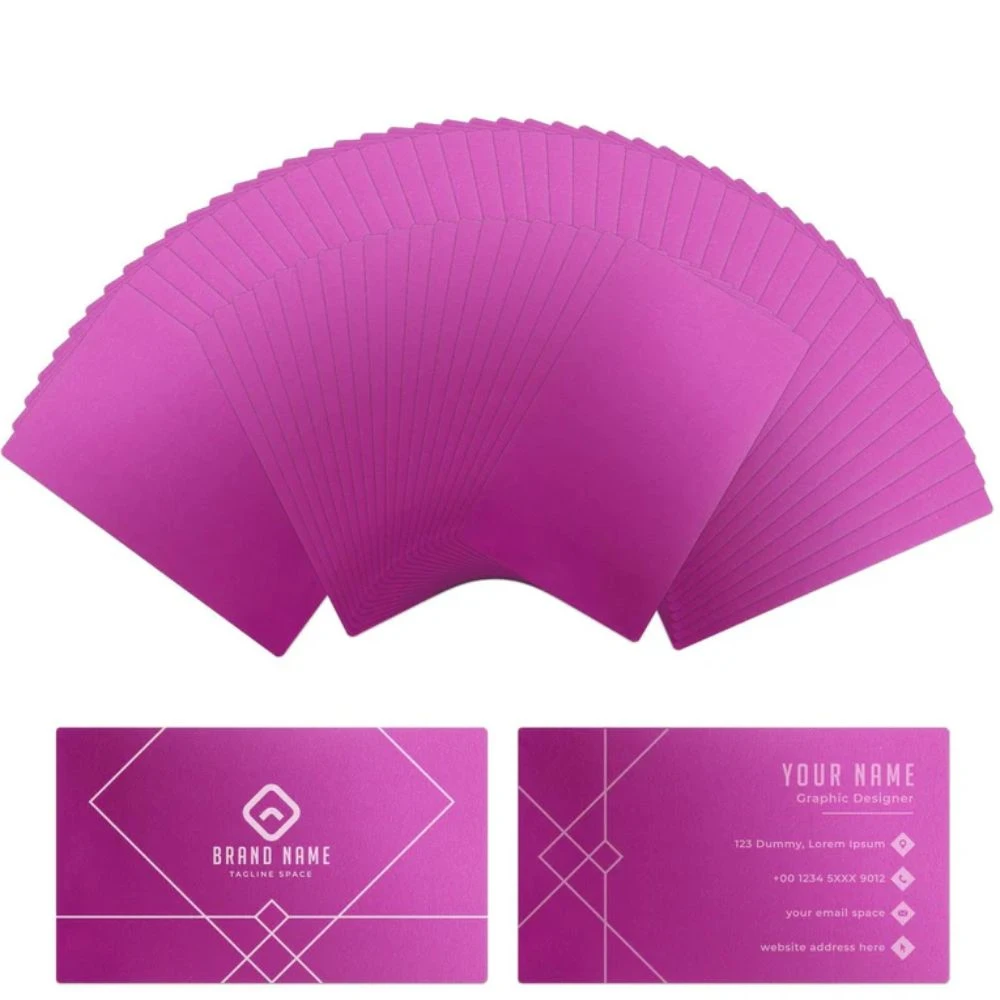 XTool - 60 Cartes De Visite En Métal - Violet - 53 X 85 Mm 1 XTool - 60 Cartes De Visite En Métal - Violet - 53 X 85 Mm
