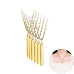 XTool - 6 Colliers Barre Verticale - Or - 5 X 40 Mm