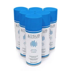 AESUB - Pack De 6 Spray Matifiant 400 Ml - Bleu