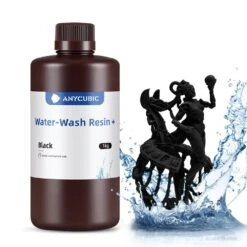 Anycubic - Water Washable Resin + - Noir (Black) - 1 Kg