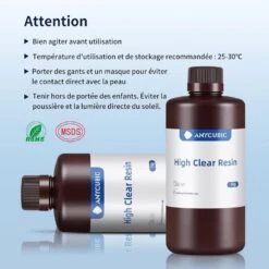 Anycubic - High Clear Resin - Transparent (Clear) - 1 Kg -3D Prima Boutique Anycubic High Clear Resin Transparent 9