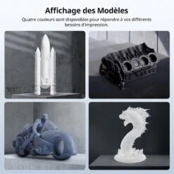 Anycubic - High Speed Resin - Gris (Grey) - 1 Kg -3D Prima Boutique Anycubic High Speed Resin Gris 8