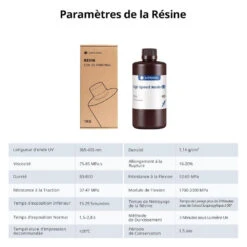 Anycubic - High Speed Resin - Gris (Grey) - 1 Kg -3D Prima Boutique Anycubic High Speed Resin Gris 9