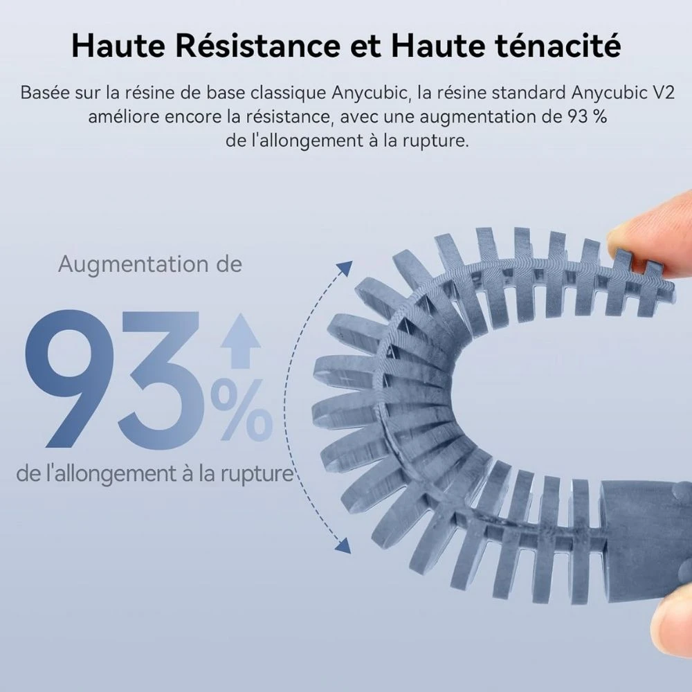 Anycubic - Standard Resin V2 - Gris (Grey) - 1 Kg 2 Anycubic - Standard Resin V2 - Gris (Grey) - 1 Kg – Image 2