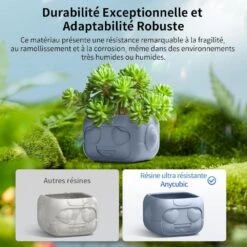 Anycubic - Tough Resin Ultra - Gris (Grey) - 1 Kg -3D Prima Boutique Anycubic Tough Resin Ultra Gris 5