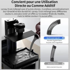 Anycubic - Tough Resin Ultra - Noir (Black) - 1 Kg -3D Prima Boutique Anycubic Tough Resin Ultra Noir 4