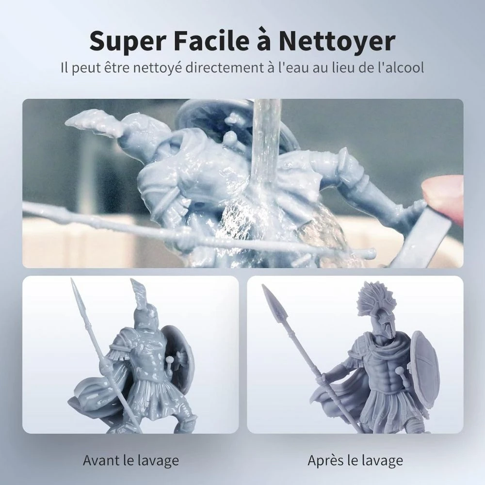 Anycubic - Water Washable Resin + - Blanc (White) - 1 Kg 2 Anycubic - Water Washable Resin + - Blanc (White) - 1 Kg – Image 2