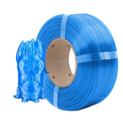 AzureFilm - PLA - Bleu Transparent (Blue Transparent) - 1,75 Mm - 1 Kg Refill