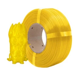 AzureFilm - PLA - Jaune Transparent (Yellow Transparent) - 1,75 Mm - 1 Kg Refill