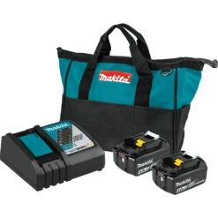 Makita BL1840BDC2 18V LXT Li-Ion Battery And Rapid Optimum Charger Starter Pack