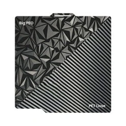 Ziflex - Plateau D'Impression Pour Bambu Lab - Big PEO & Fibre De Carbon PET Smooth - 257 X 257 Mm