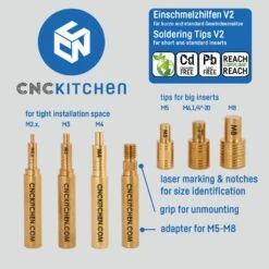 CNC Kitchen - Pannes à Souder M2-M8 V2 - Kit De 7 Pièces 6 CNC Kitchen - Pannes à Souder M2-M8 V2 - Kit De 7 Pièces -3D Prima Boutique CNCKitchen Setpannesdeferasouder 3 939aa2bc 66ac 4512 b3e3 bab9f7790f73