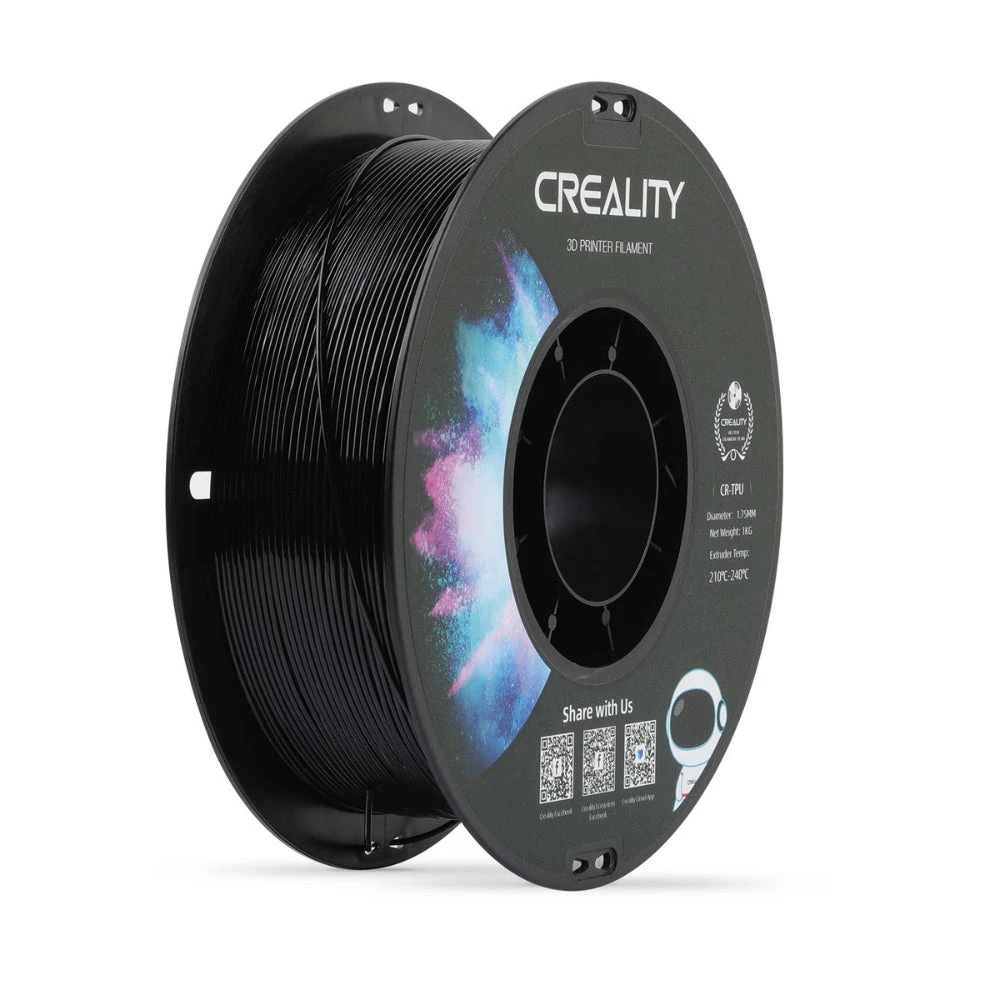 Creality - CR-TPU - Noir (Black) - 1,75 Mm - 1 Kg 1 Creality - CR-TPU - Noir (Black) - 1,75 Mm - 1 Kg