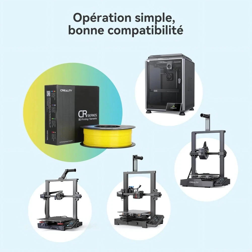 Creality - CR-TPU - Noir (Black) - 1,75 Mm - 1 Kg 6 Creality - CR-TPU - Noir (Black) - 1,75 Mm - 1 Kg – Image 6