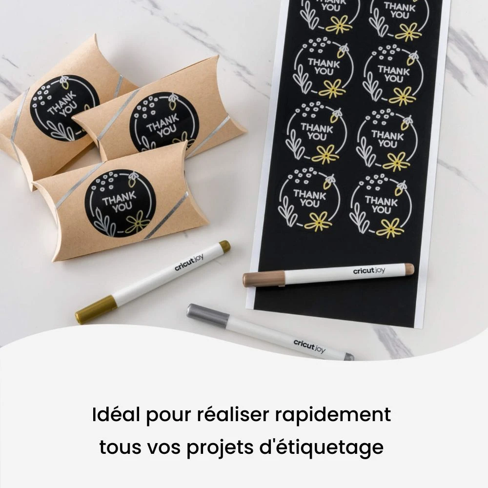 Cricut - Joy - 3 Marqueurs Métalliques Permanents - Or/Argent/Cuivre 5 Cricut - Joy - 3 Marqueurs Métalliques Permanents - Or/Argent/Cuivre – Image 5